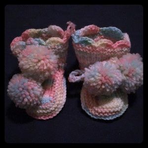 Baby booties handmade